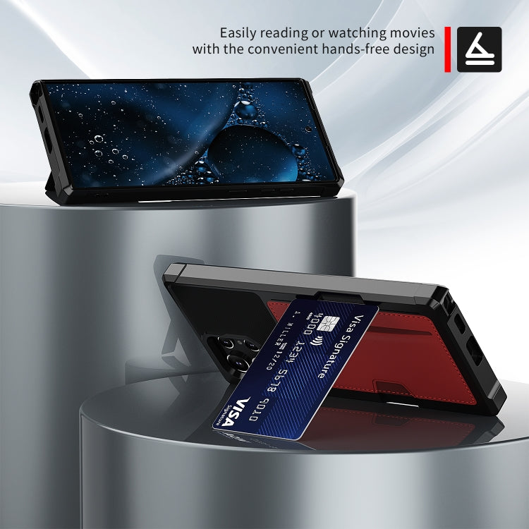 For Samsung Galaxy S22 Ultra 5G ZM02 Card Slot Holder Phone Case