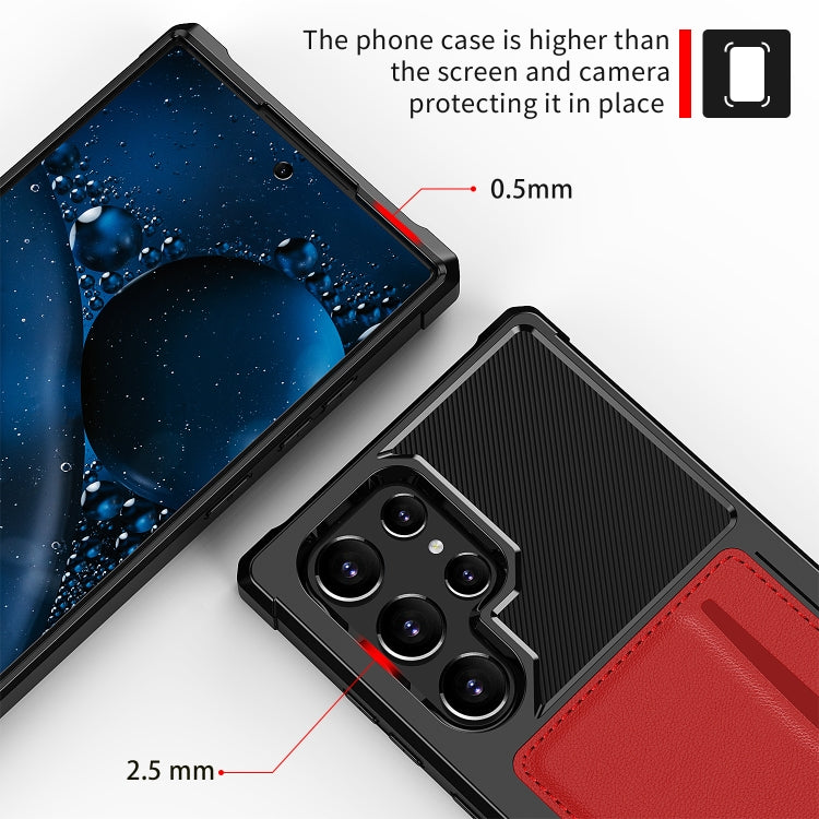 For Samsung Galaxy S22 Ultra 5G ZM02 Card Slot Holder Phone Case