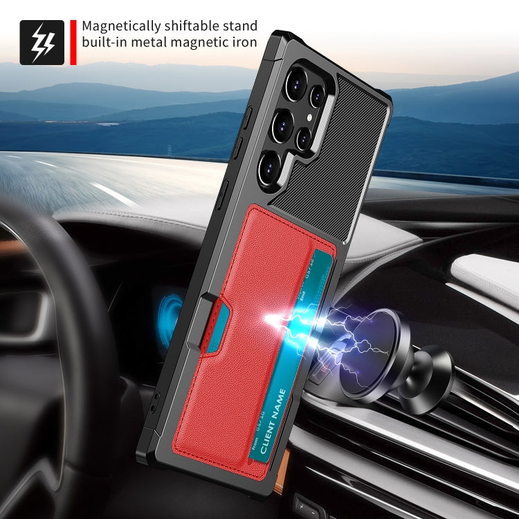 For Samsung Galaxy S22 Ultra 5G ZM02 Card Slot Holder Phone Case