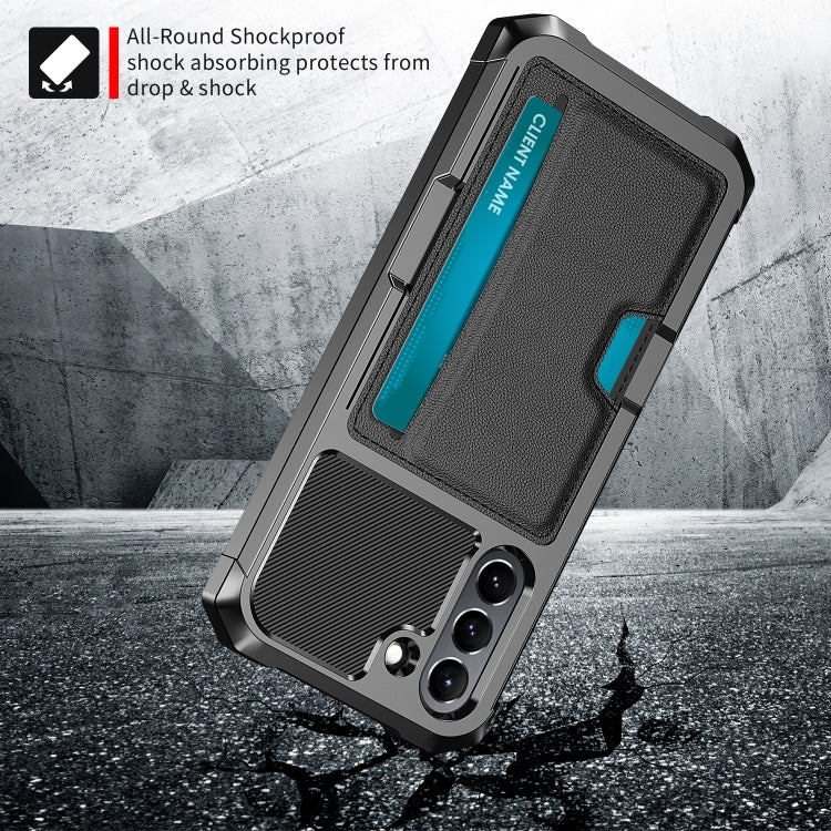 For Samsung Galaxy S21 FE 5G ZM02 Card Slot Holder Phone Case