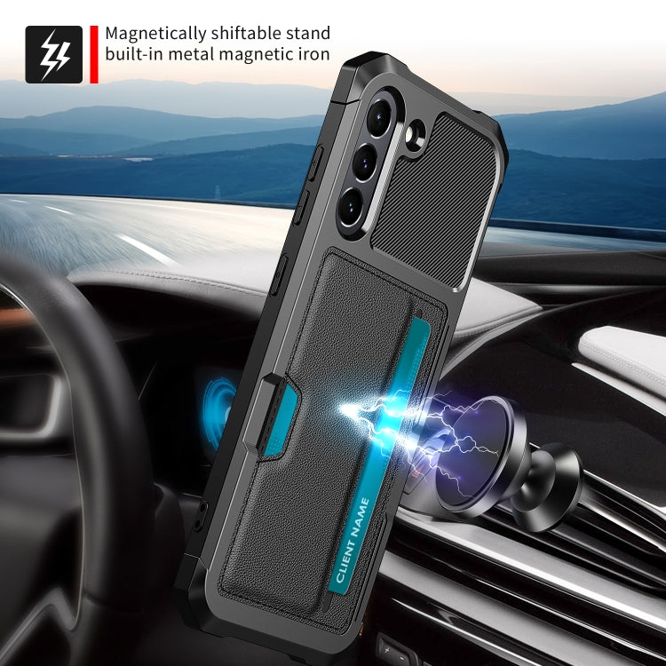 For Samsung Galaxy S21 FE 5G ZM02 Card Slot Holder Phone Case