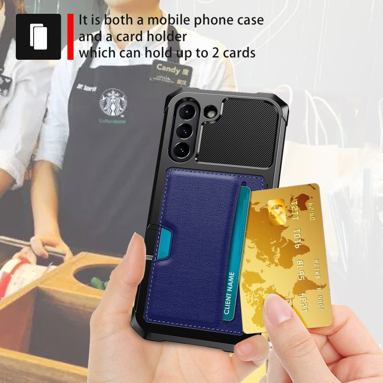 For Samsung Galaxy S21 FE 5G ZM02 Card Slot Holder Phone Case