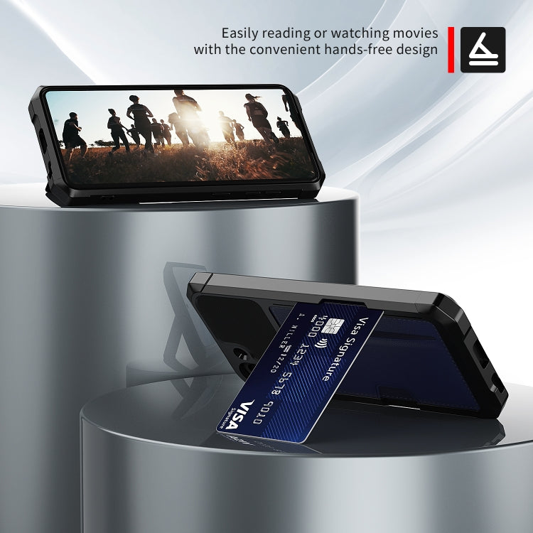 For Samsung Galaxy S21 FE 5G ZM02 Card Slot Holder Phone Case