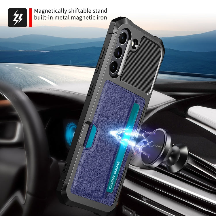 For Samsung Galaxy S21 FE 5G ZM02 Card Slot Holder Phone Case