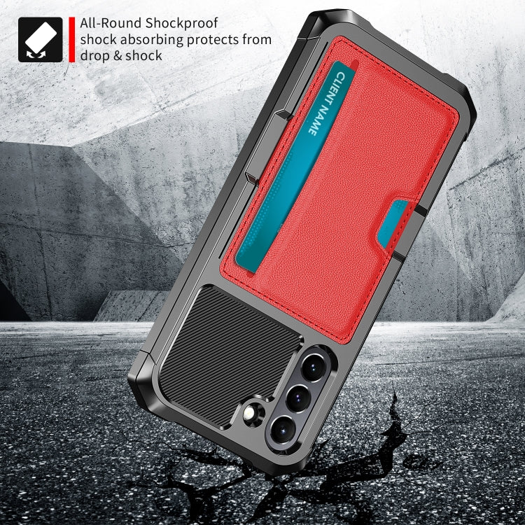 For Samsung Galaxy S21 FE 5G ZM02 Card Slot Holder Phone Case