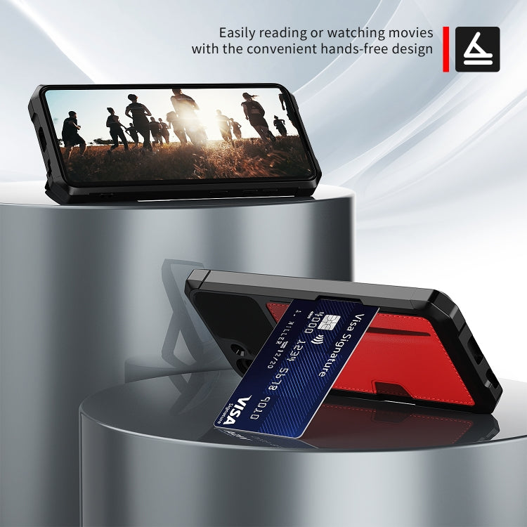 For Samsung Galaxy S21 FE 5G ZM02 Card Slot Holder Phone Case
