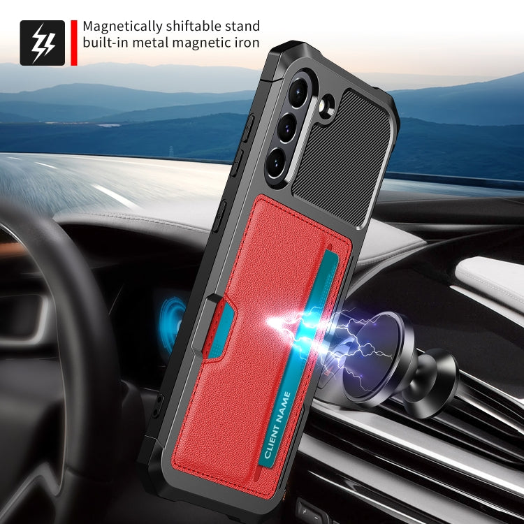 For Samsung Galaxy S21 FE 5G ZM02 Card Slot Holder Phone Case