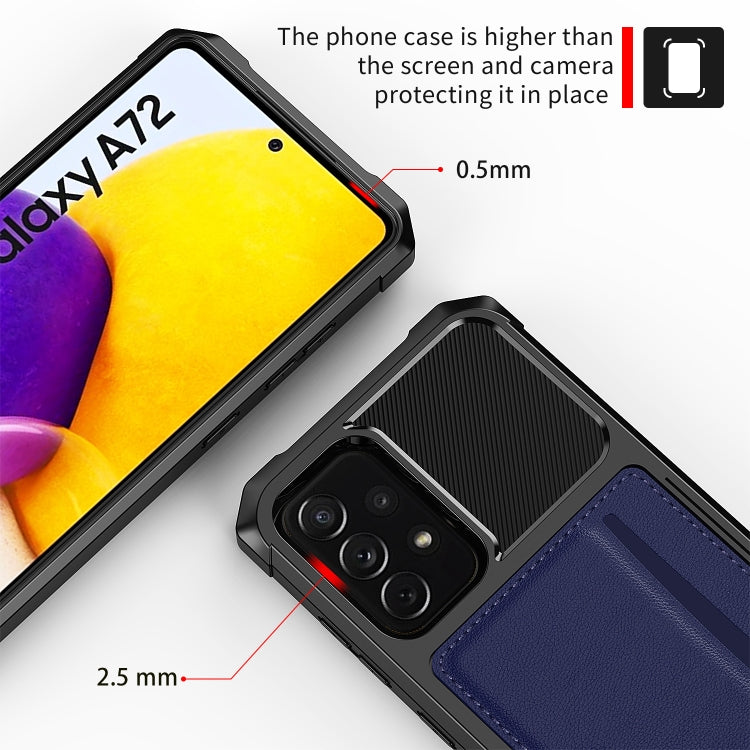 For Samsung Galaxy A72 ZM02 Card Slot Holder Phone Case