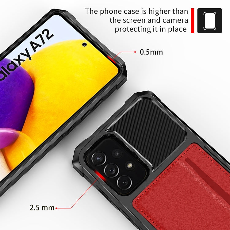 For Samsung Galaxy A72 ZM02 Card Slot Holder Phone Case