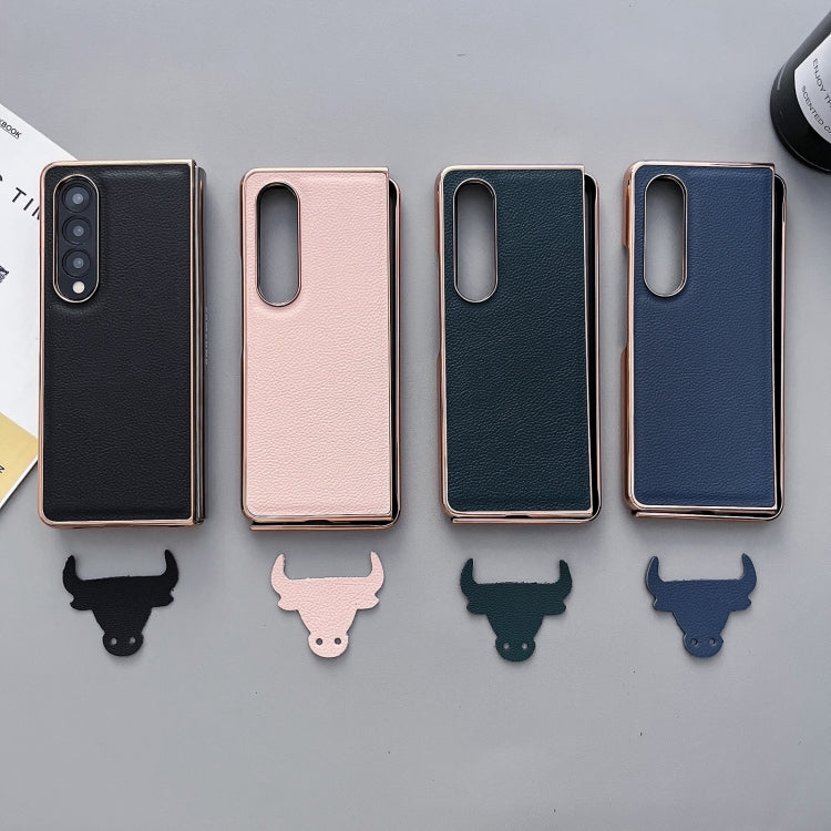 For Samsung Galaxy Z Fold4 Skyline Series Nano Electroplating PU Phone Case