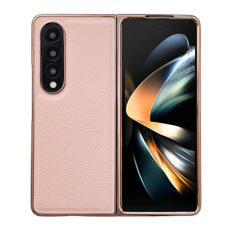 For Samsung Galaxy Z Fold4 Skyline Series Nano Electroplating PU Phone Case