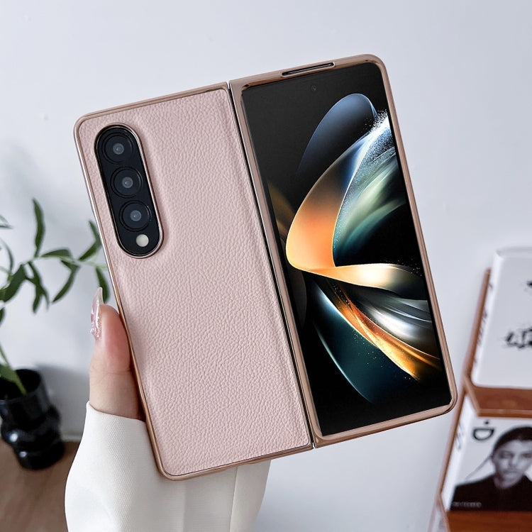 For Samsung Galaxy Z Fold4 Skyline Series Nano Electroplating PU Phone Case