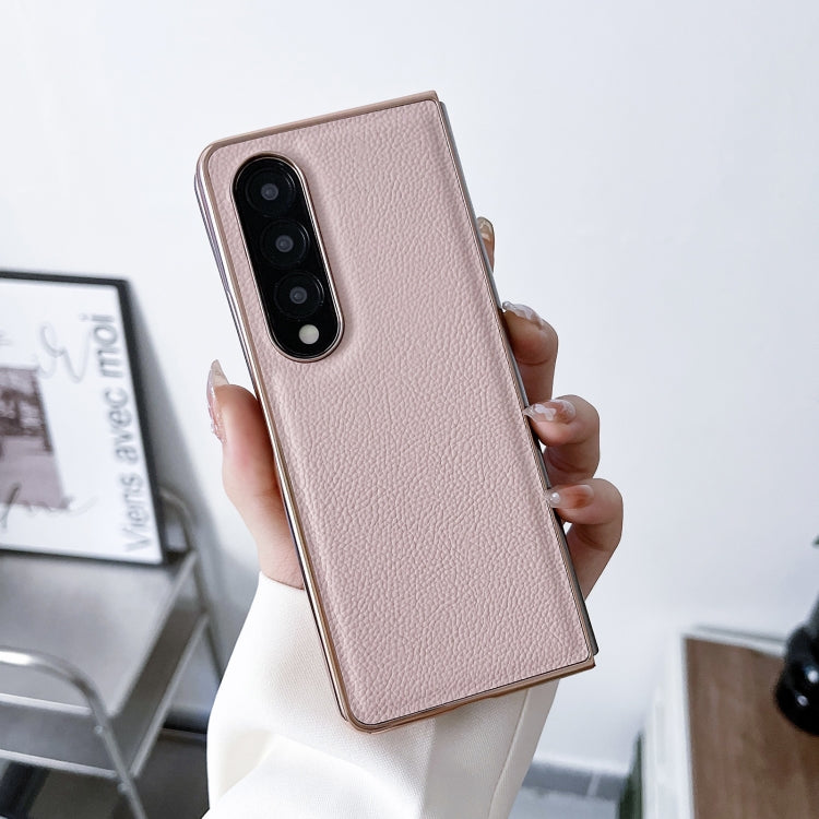 For Samsung Galaxy Z Fold4 Skyline Series Nano Electroplating PU Phone Case