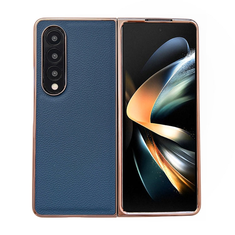 For Samsung Galaxy Z Fold4 Skyline Series Nano Electroplating PU Phone Case