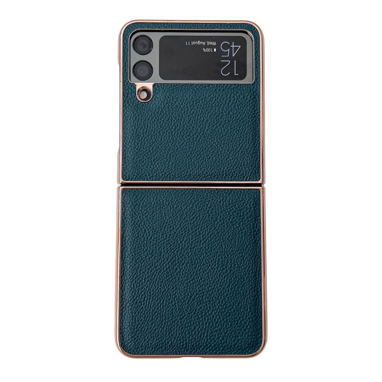 For Samsung Galaxy Z Flip4 Skyline Series Nano Electroplating PU Phone Case
