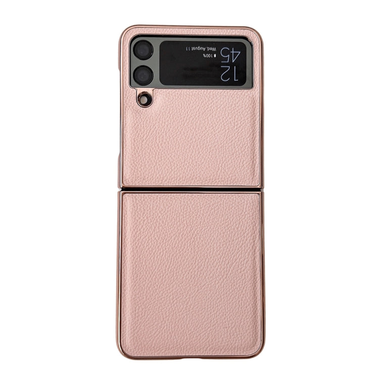 For Samsung Galaxy Z Flip4 Skyline Series Nano Electroplating PU Phone Case