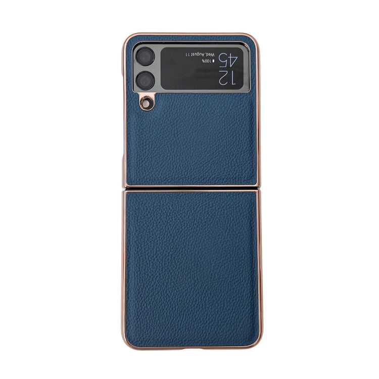 For Samsung Galaxy Z Flip4 Skyline Series Nano Electroplating PU Phone Case
