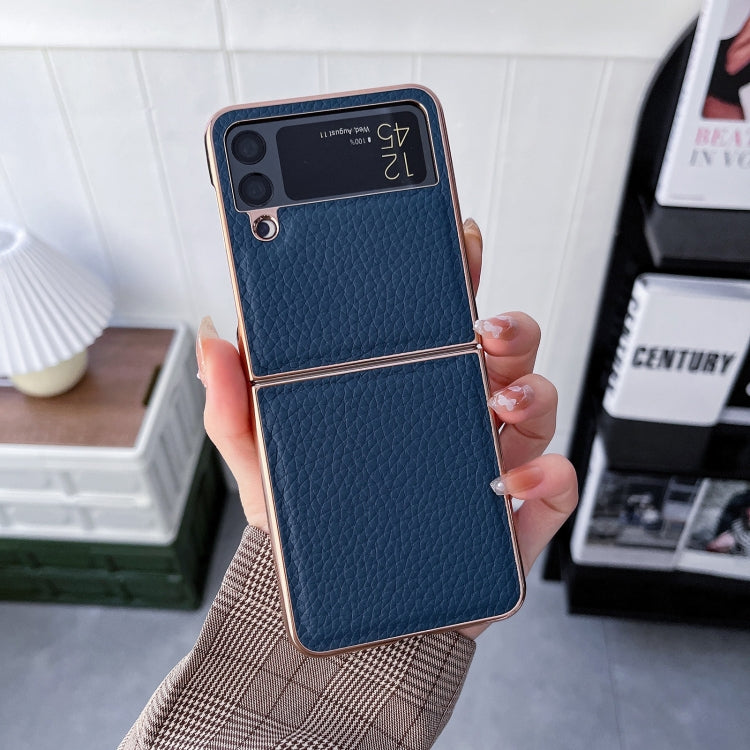 For Samsung Galaxy Z Flip4 Star Series Nano Electroplating PU Phone Case