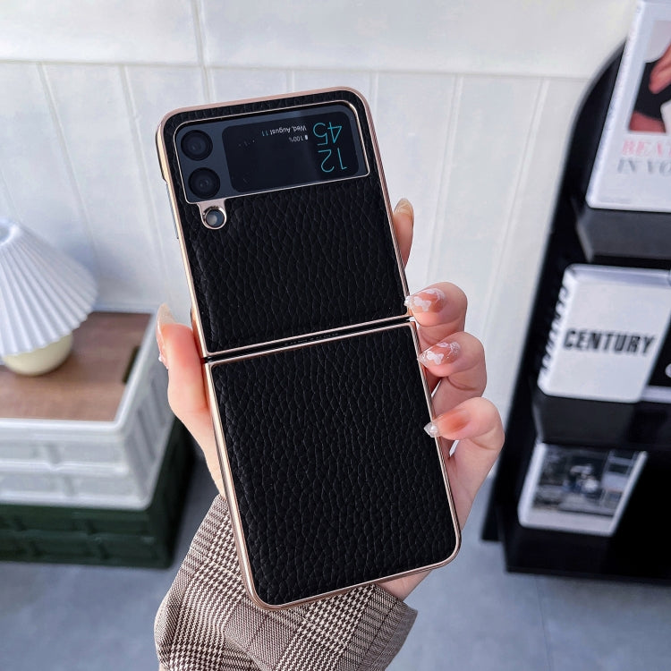 For Samsung Galaxy Z Flip4 Star Series Nano Electroplating PU Phone Case