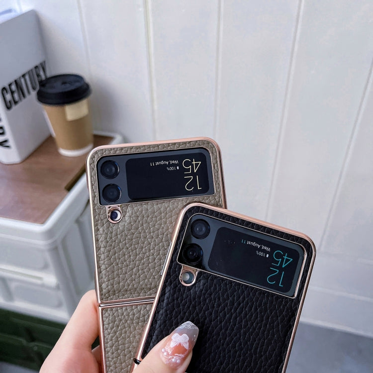For Samsung Galaxy Z Flip4 Star Series Nano Electroplating PU Phone Case