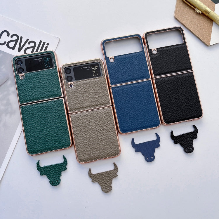 For Samsung Galaxy Z Flip4 Star Series Nano Electroplating PU Phone Case