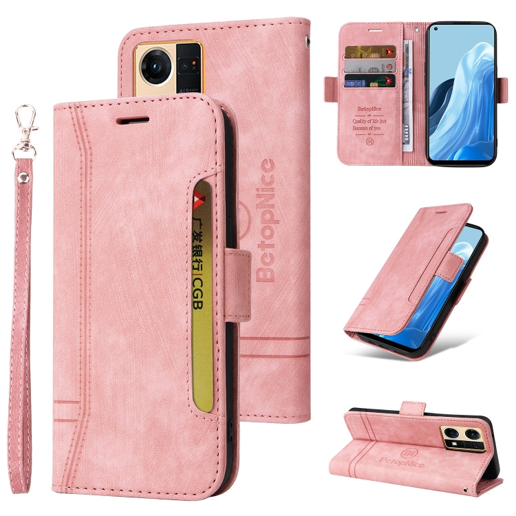 For OPPO Reno7 / F21 Pro BETOPNICE Dual-side Buckle Leather Phone Case