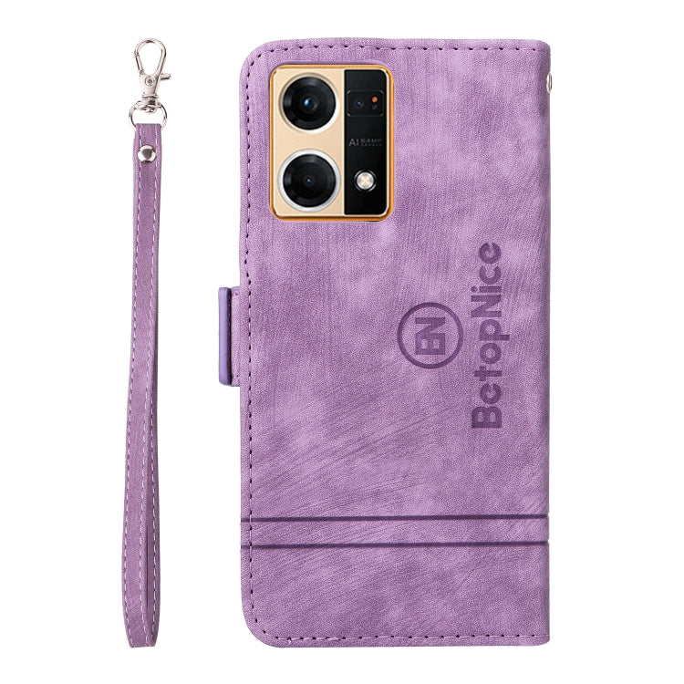 For OPPO Reno7 / F21 Pro BETOPNICE Dual-side Buckle Leather Phone Case