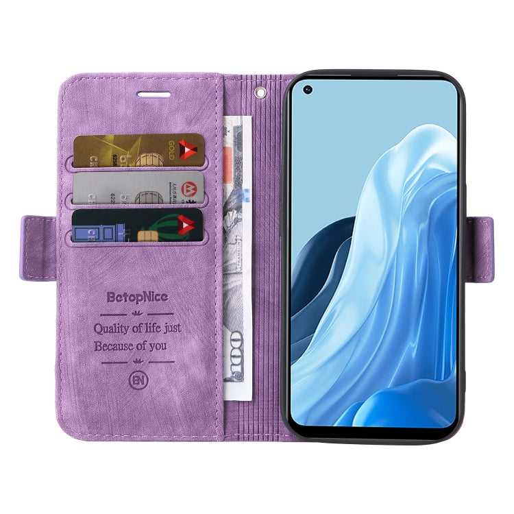 For OPPO Reno7 / F21 Pro BETOPNICE Dual-side Buckle Leather Phone Case
