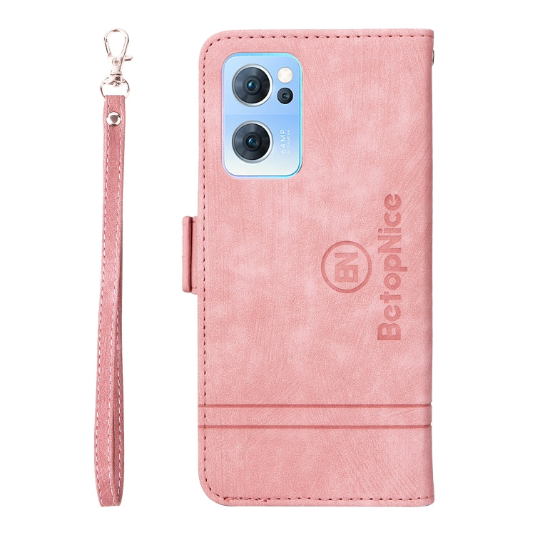 For OPPO Reno 7 5G Global / Find X5 Lite BETOPNICE Dual-side Buckle Leather Phone Case