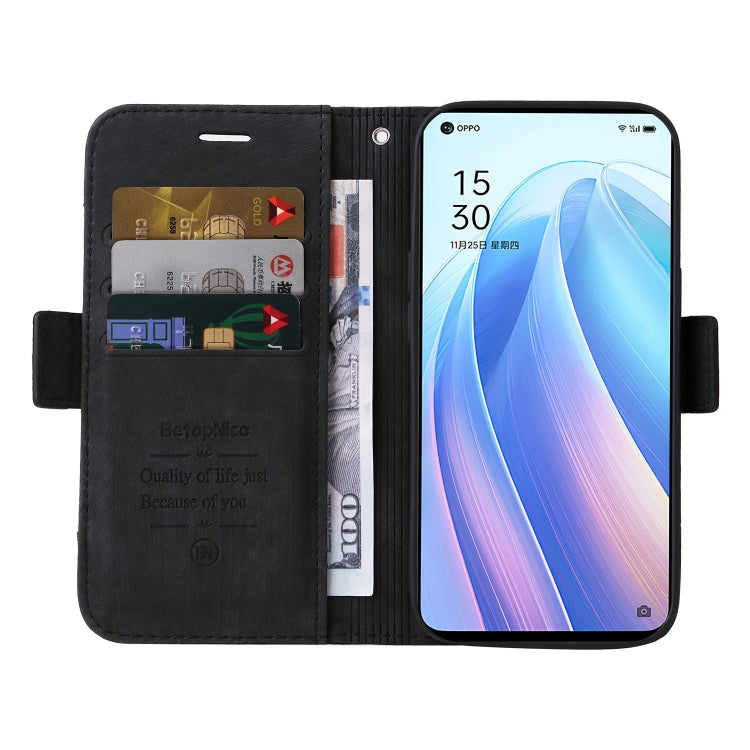 For OPPO Reno 7 5G Global / Find X5 Lite BETOPNICE Dual-side Buckle Leather Phone Case