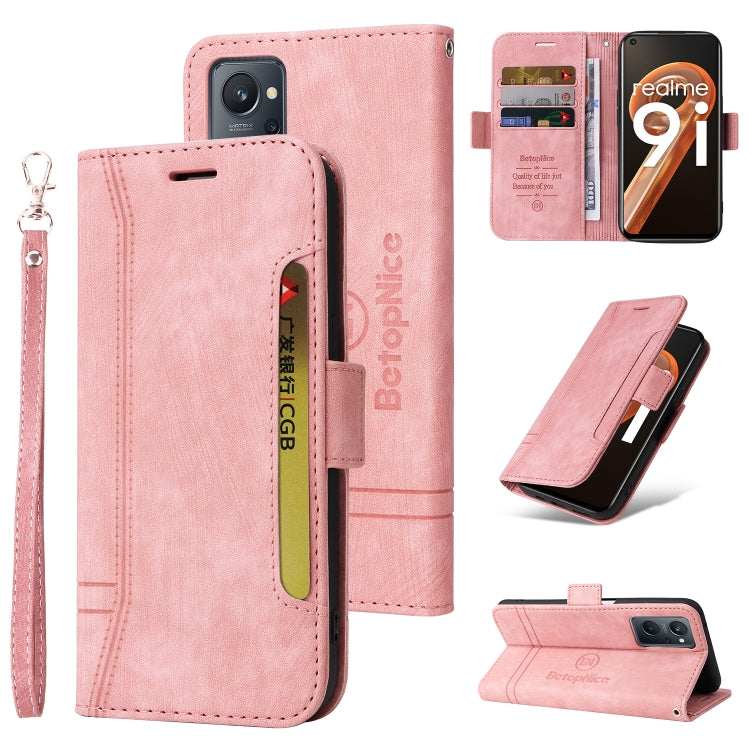 For Realme 9i / A96 4G / A76 4G / A36 4G BETOPNICE Dual-side Buckle Leather Phone Case