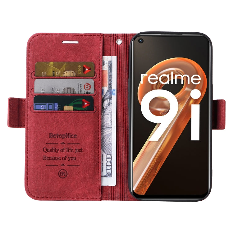 For Realme 9i / A96 4G / A76 4G / A36 4G BETOPNICE Dual-side Buckle Leather Phone Case