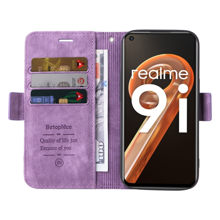 For Realme 9i / A96 4G / A76 4G / A36 4G BETOPNICE Dual-side Buckle Leather Phone Case