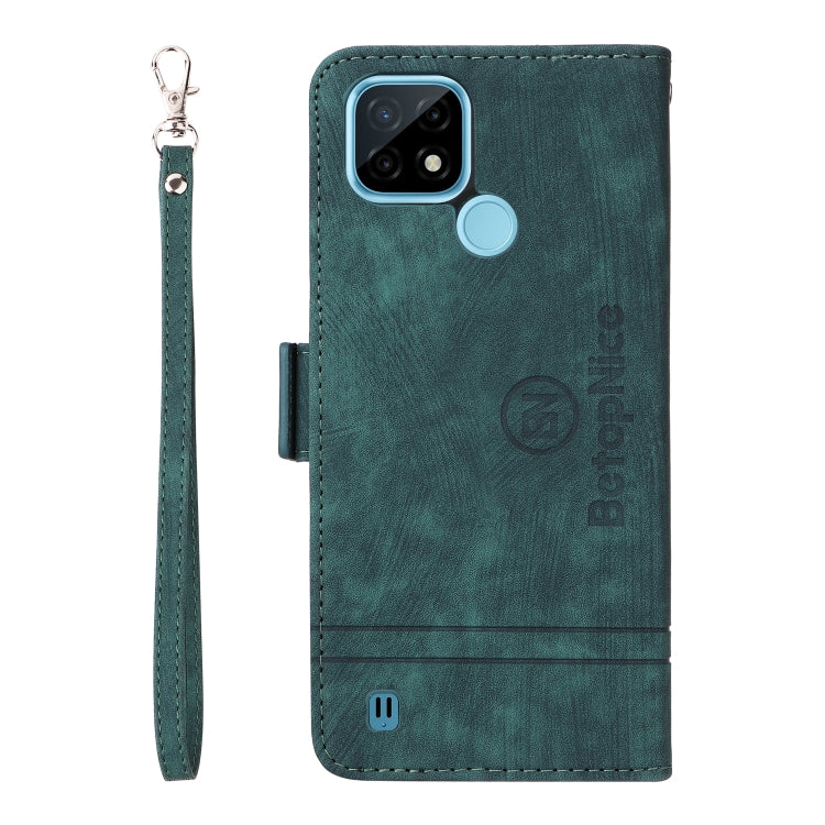 For Realme C21 BETOPNICE Dual-side Buckle Leather Phone Case