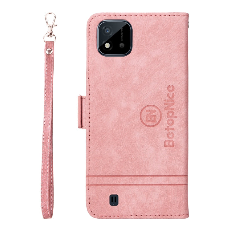 For Realme C20 / C11 2021 BETOPNICE Dual-side Buckle Leather Phone Case
