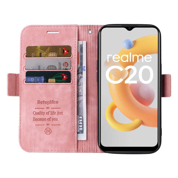 For Realme C20 / C11 2021 BETOPNICE Dual-side Buckle Leather Phone Case
