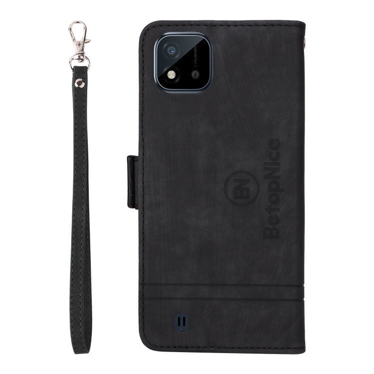 For Realme C20 / C11 2021 BETOPNICE Dual-side Buckle Leather Phone Case