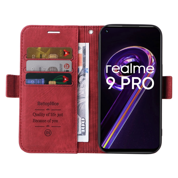 For Realme 9 Pro BETOPNICE Dual-side Buckle Leather Phone Case