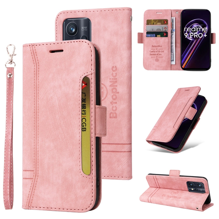 For Realme 9 Pro+ BETOPNICE Dual-side Buckle Leather Phone Case