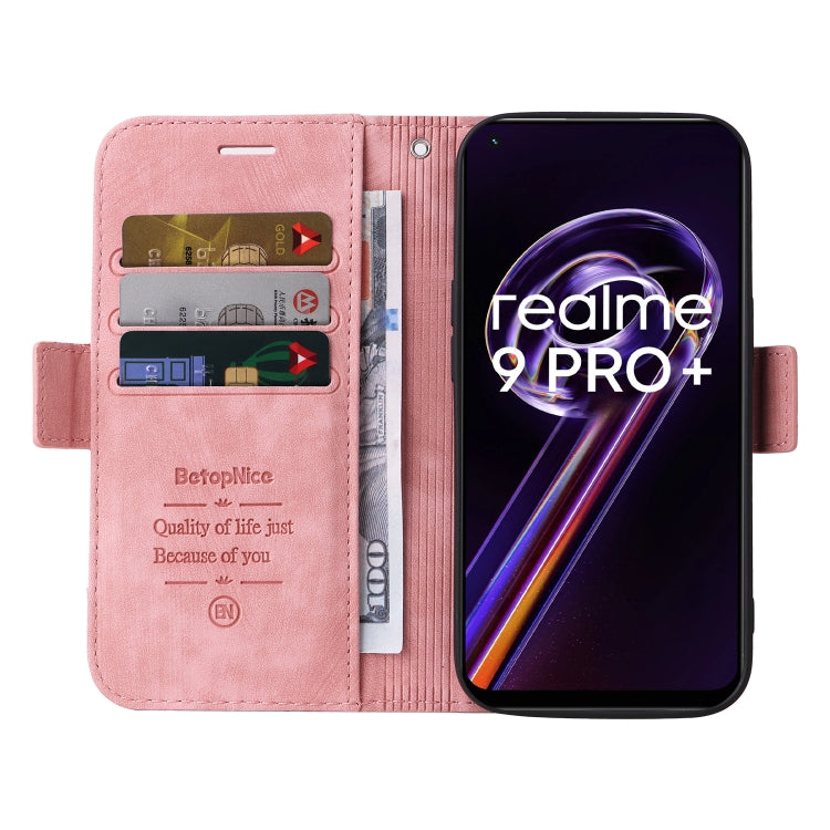 For Realme 9 Pro+ BETOPNICE Dual-side Buckle Leather Phone Case