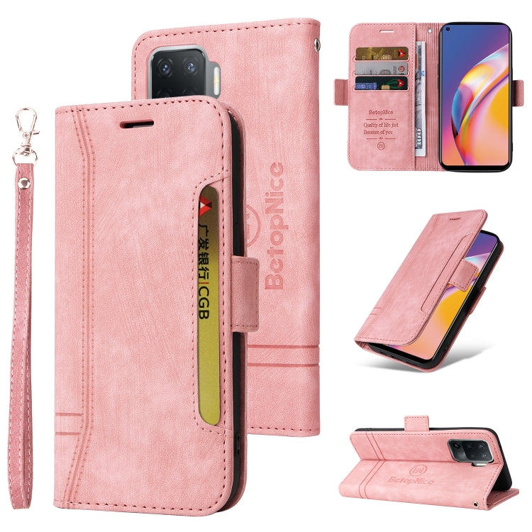 For OPPO A94 4G BETOPNICE Dual-side Buckle Leather Phone Case