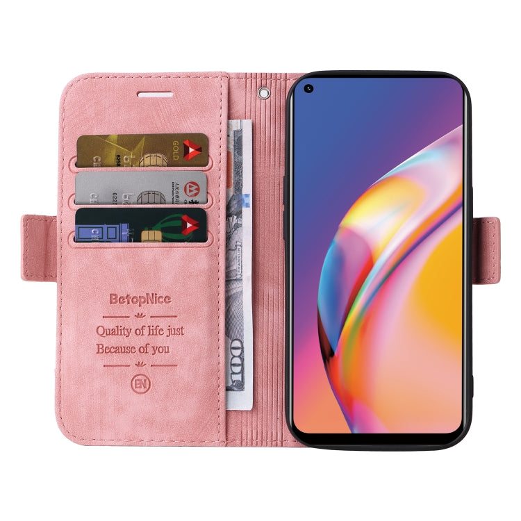 For OPPO A94 4G BETOPNICE Dual-side Buckle Leather Phone Case