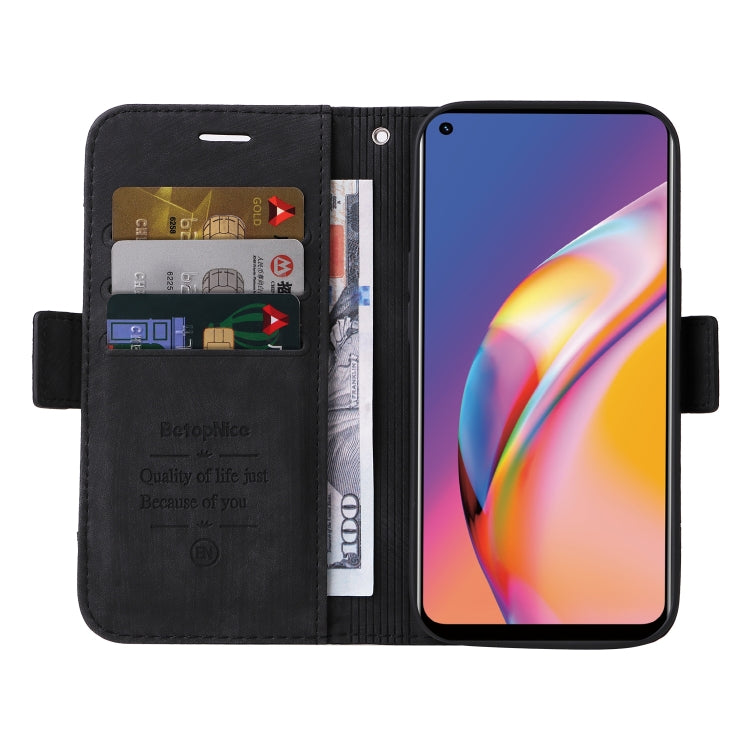 For OPPO A94 4G BETOPNICE Dual-side Buckle Leather Phone Case