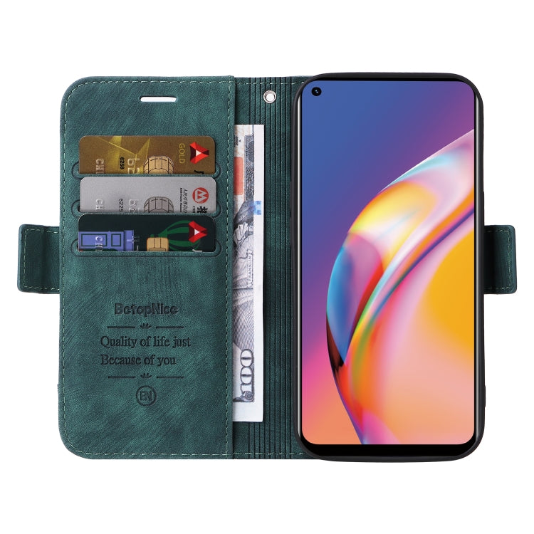 For OPPO A94 4G BETOPNICE Dual-side Buckle Leather Phone Case