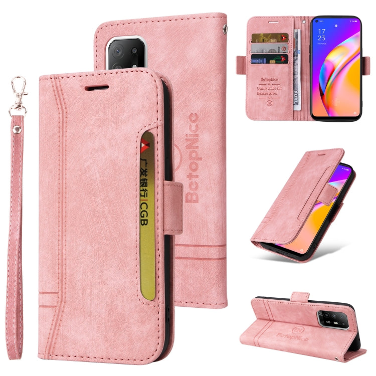 For OPPO A94 5G BETOPNICE Dual-side Buckle Leather Phone Case