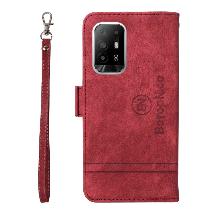 For OPPO A94 5G BETOPNICE Dual-side Buckle Leather Phone Case