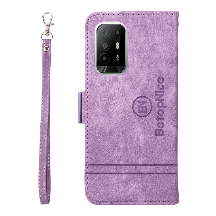 For OPPO A94 5G BETOPNICE Dual-side Buckle Leather Phone Case