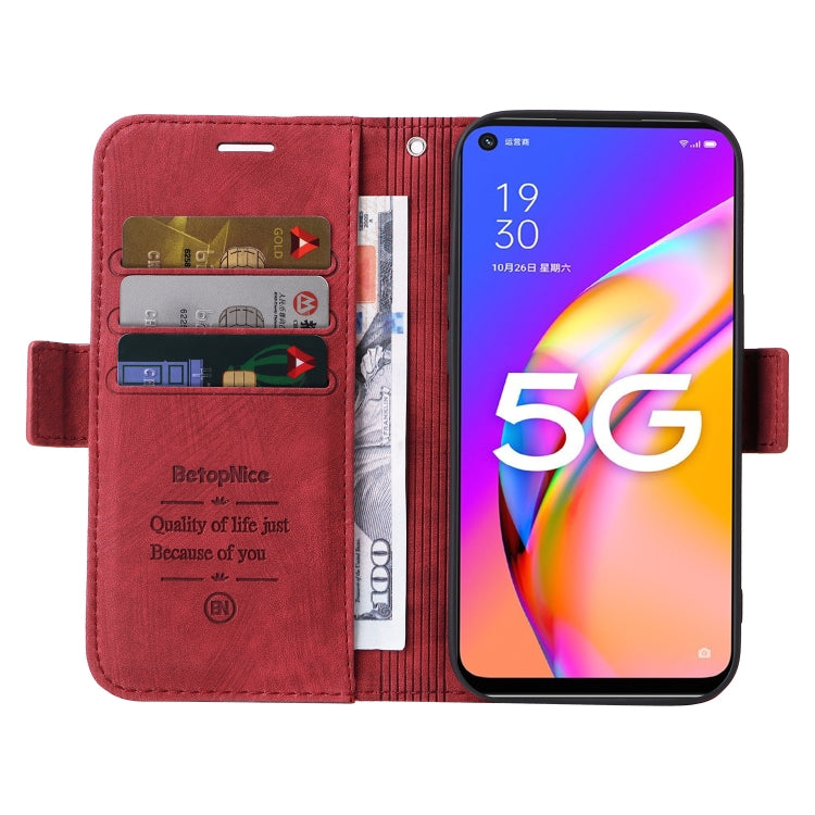 For OPPO A93 5G CN Version BETOPNICE Dual-side Buckle Leather Phone Case