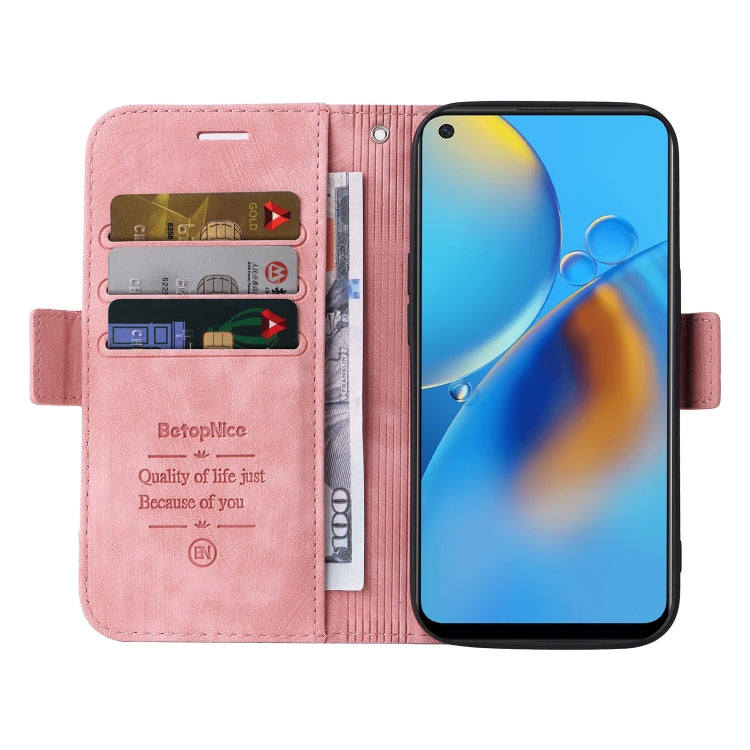For OPPO A74 4G BETOPNICE Dual-side Buckle Leather Phone Case