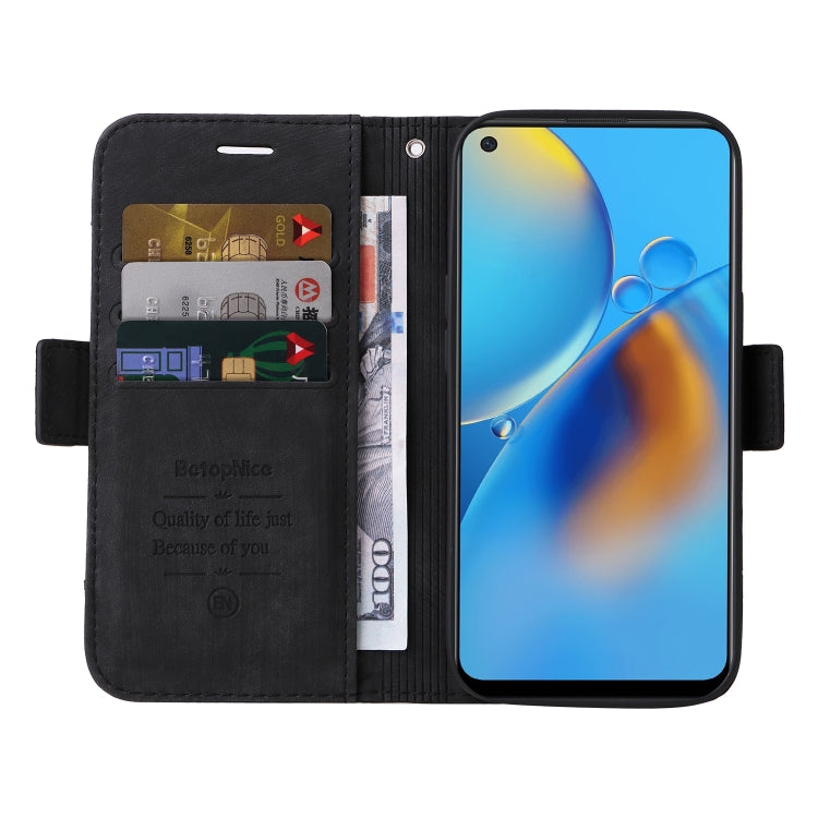 For OPPO A74 4G BETOPNICE Dual-side Buckle Leather Phone Case